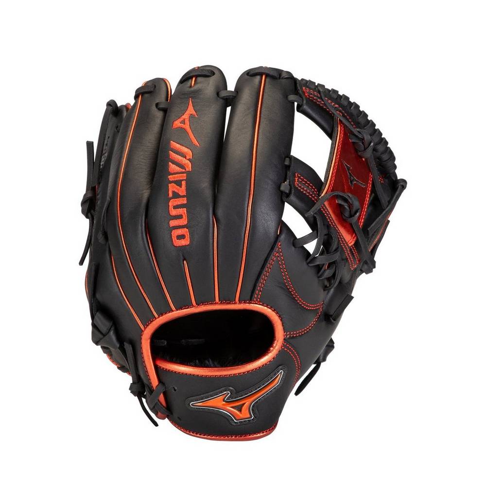 Mens Mizuno MVP Prime SE Infield 11.5" Baseball Gloves Black/Red Philippines (IOABTW197)